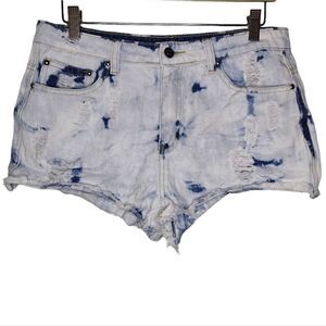 J & C High Rise Denim Short Shorts